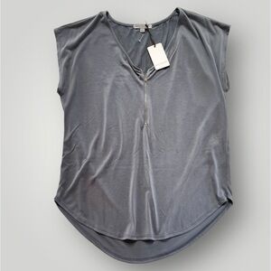 Green Envelope Gray Top